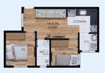 Apartamento à venda com 1 quarto, 25m² - Foto 7