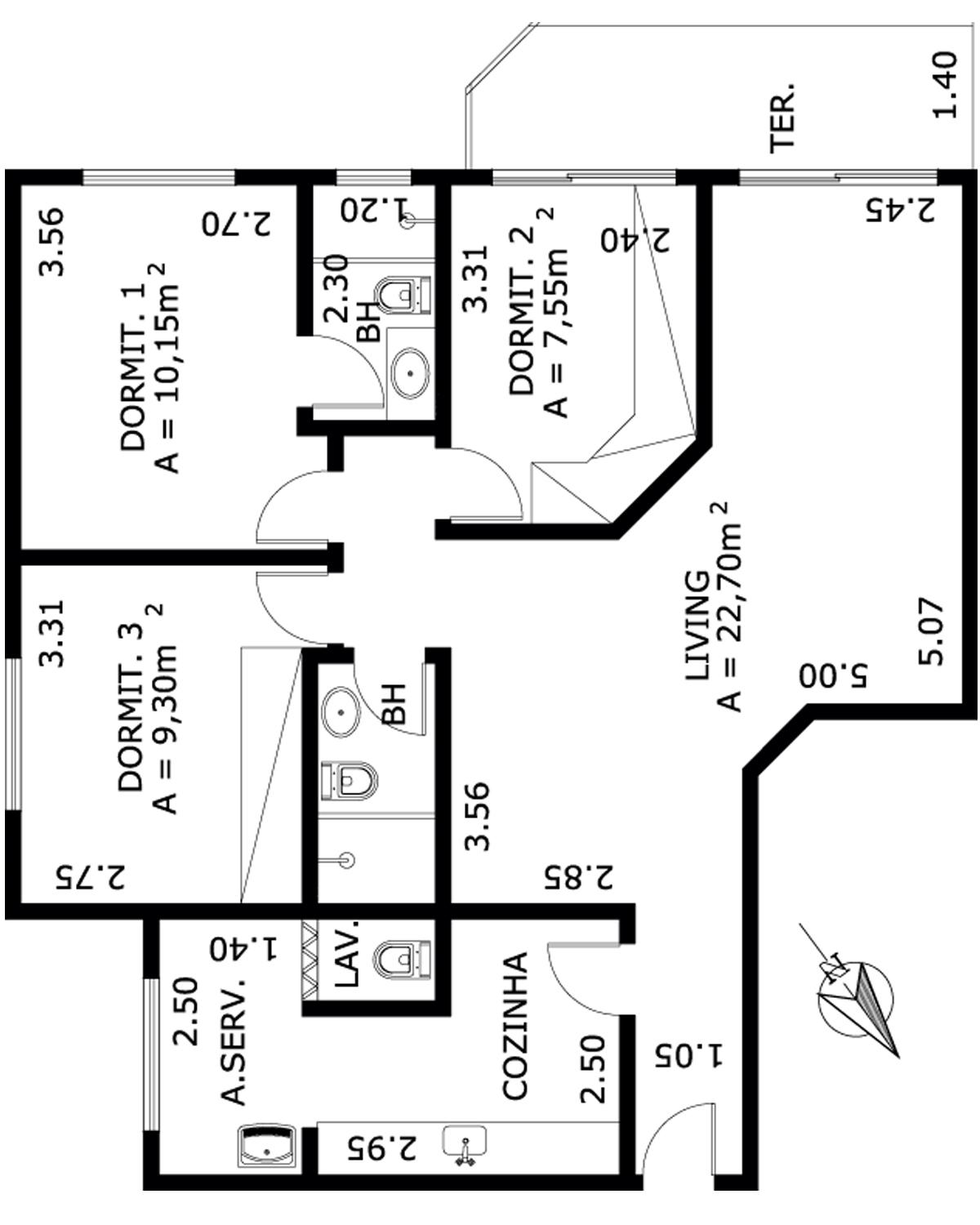 Apartamento à venda com 3 quartos, 70m² - Foto 11