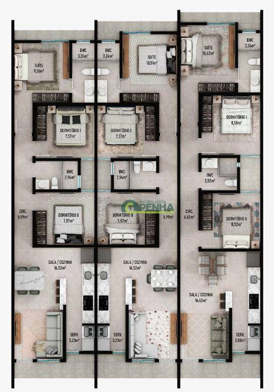 Casa à venda com 3 quartos, 60m² - Foto 3