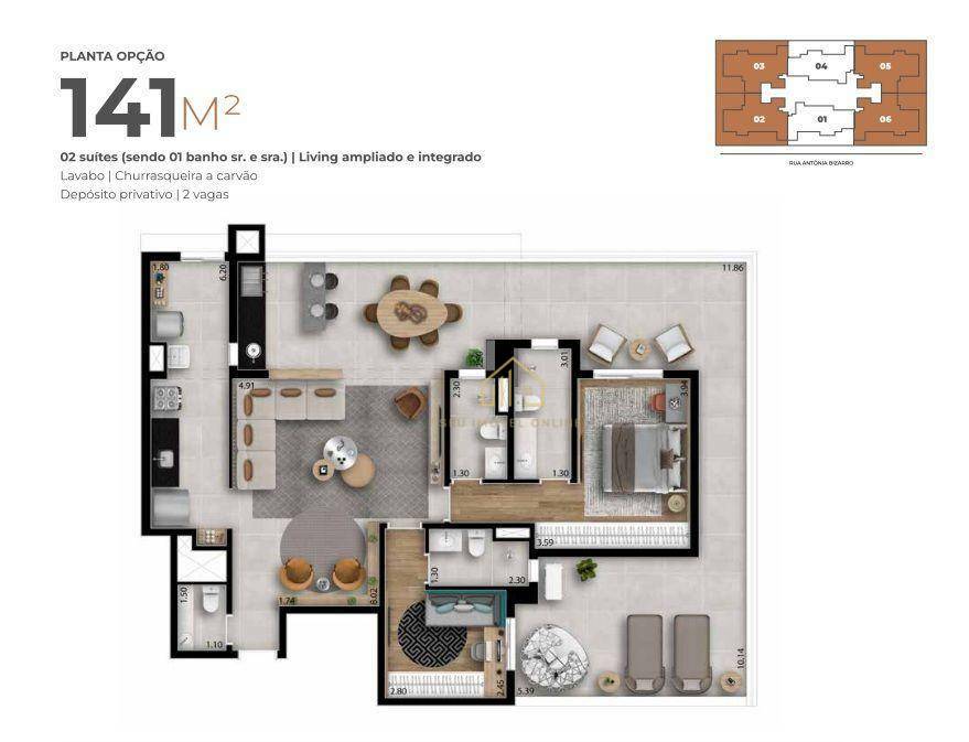 Cobertura à venda com 2 quartos, 156m² - Foto 40