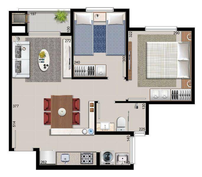 Apartamento à venda com 2 quartos, 83m² - Foto 3