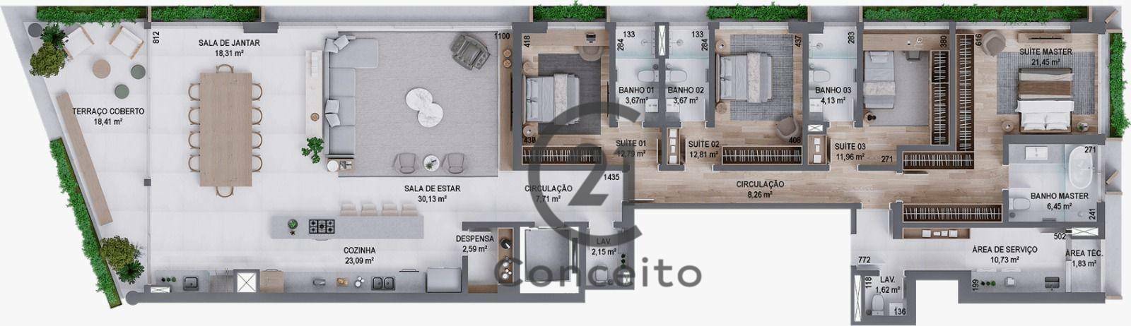 Apartamento à venda com 4 quartos, 246m² - Foto 29