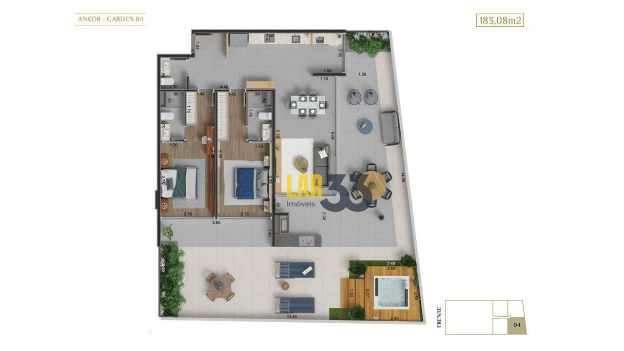 Apartamento à venda com 2 quartos, 153m² - Foto 15