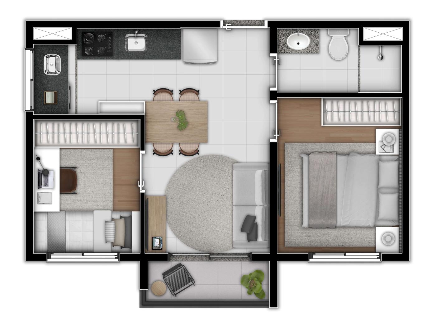 Apartamento à venda com 2 quartos, 2636m² - Foto 30