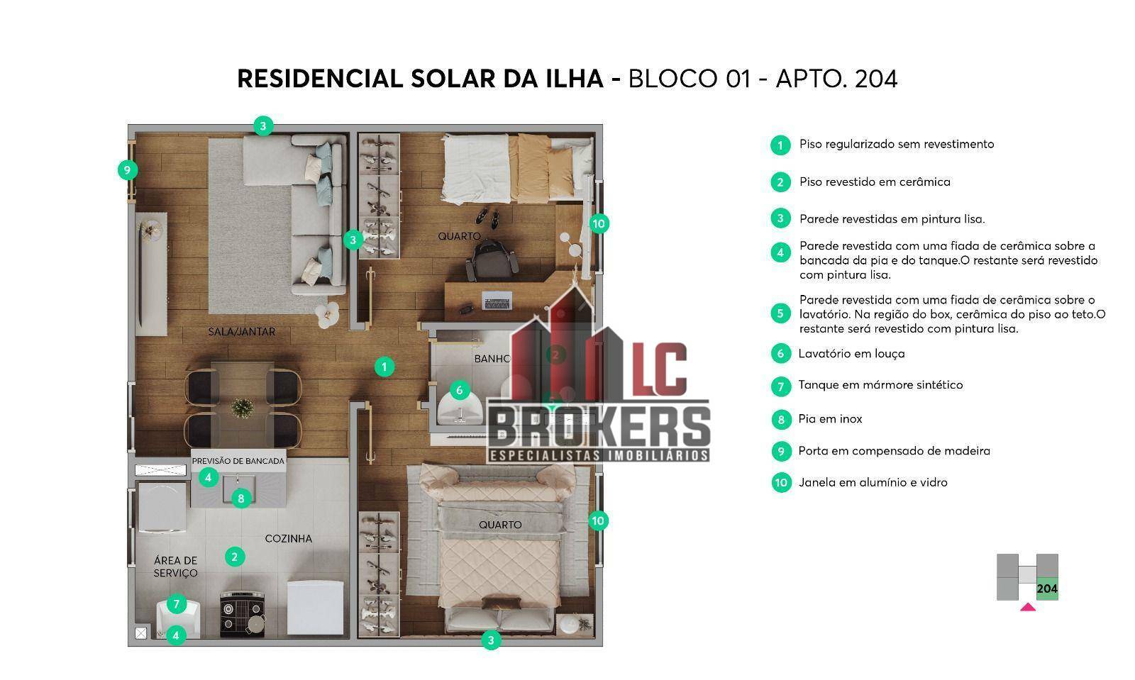 Apartamento à venda com 2 quartos, 39m² - Foto 13