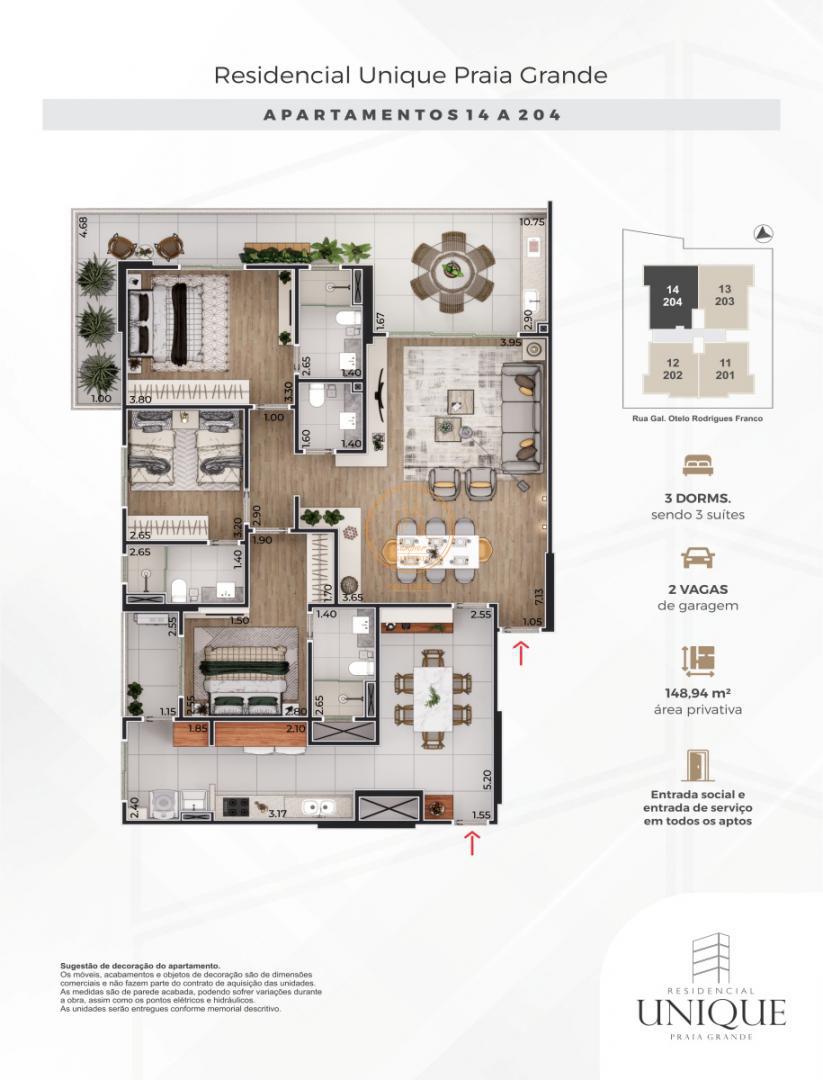 Apartamento à venda com 3 quartos, 149m² - Foto 6