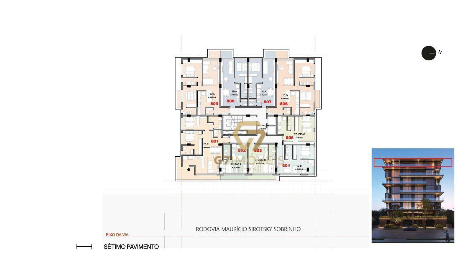 Apartamento à venda com 1 quarto, 46m² - Foto 11