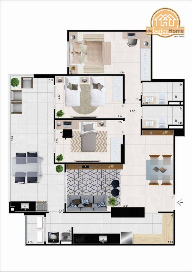 Apartamento à venda com 3 quartos, 112m² - Foto 13