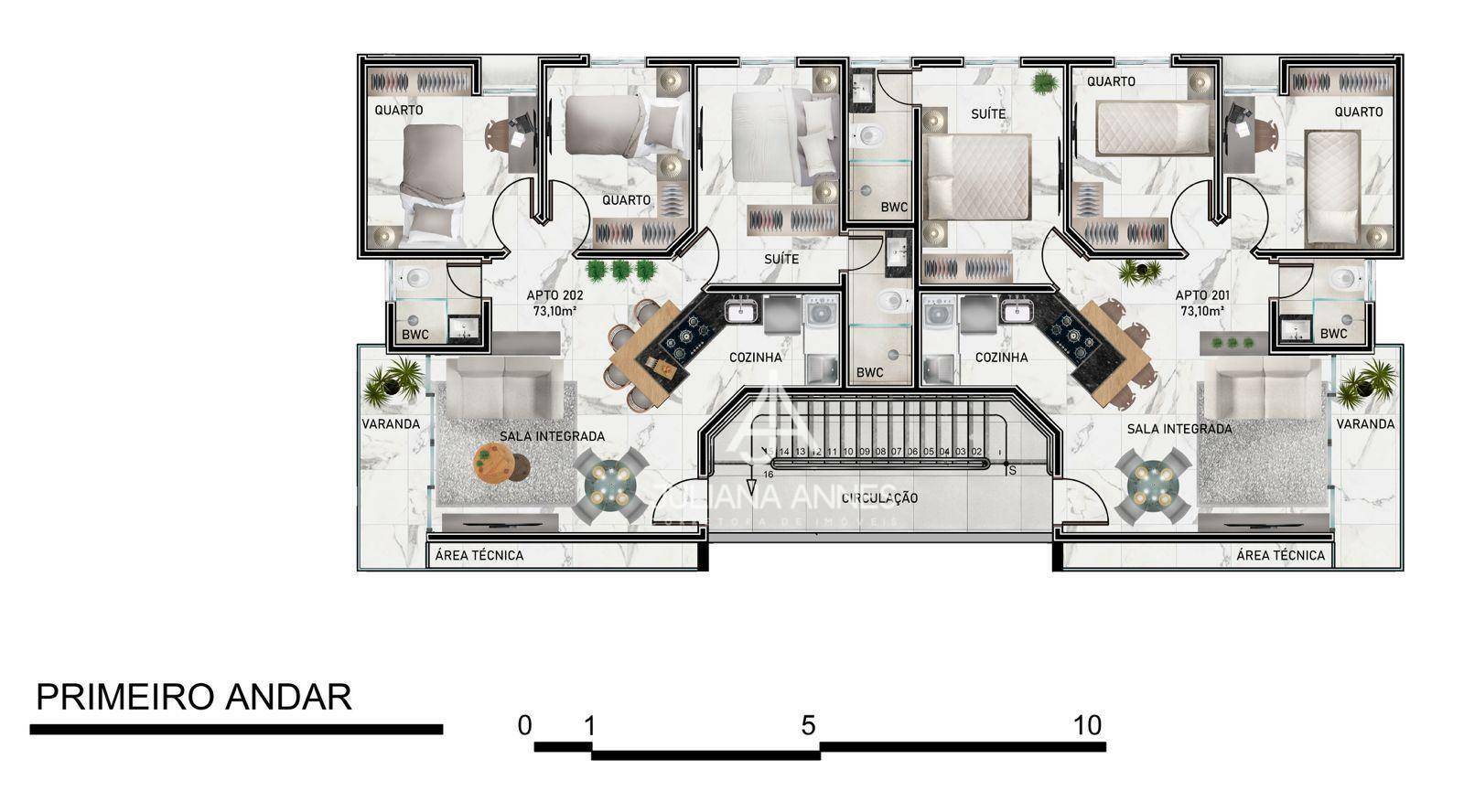 Apartamento à venda com 3 quartos, 60m² - Foto 4