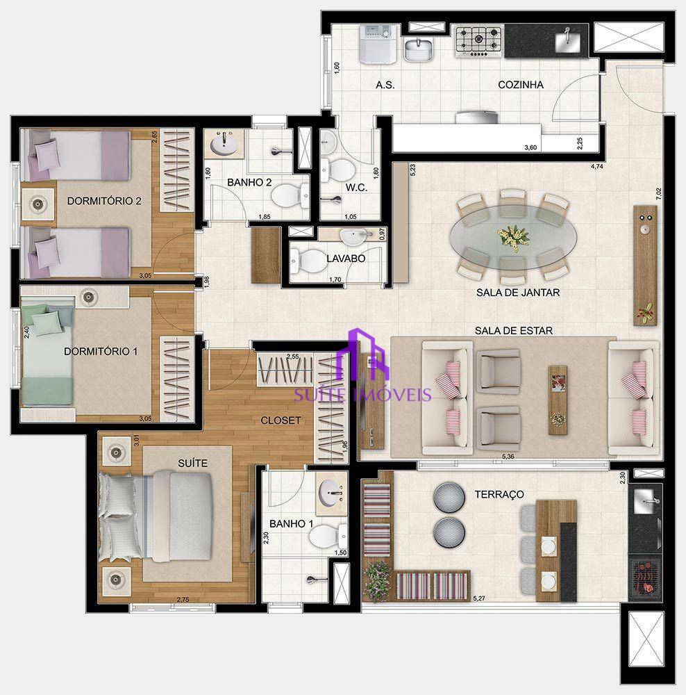 Apartamento à venda com 2 quartos, 68m² - Foto 32