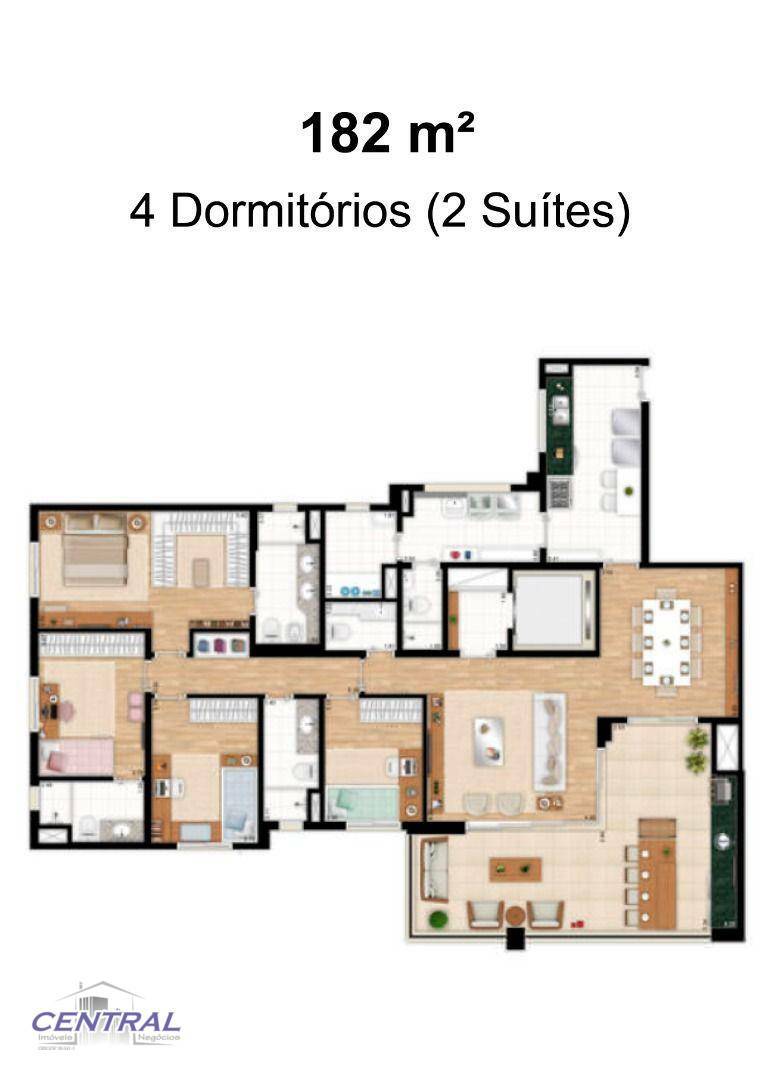 Apartamento para alugar com 3 quartos, 137m² - Foto 55