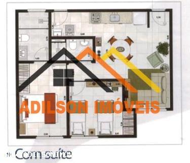 Apartamento à venda com 2 quartos, 58m² - Foto 3