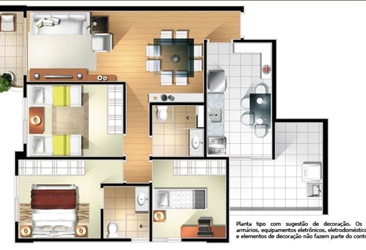 Apartamento à venda com 1 quarto, 52m² - Foto 2