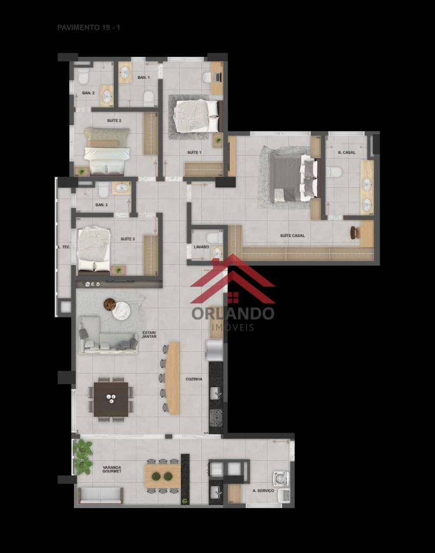 Apartamento à venda com 3 quartos, 117m² - Foto 17