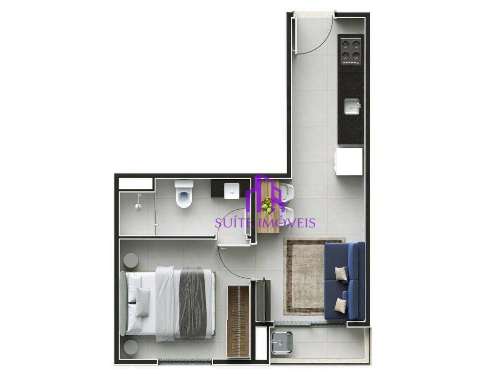 Apartamento à venda com 1 quarto, 30m² - Foto 36