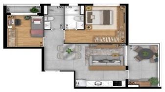 Apartamento à venda com 3 quartos, 107m² - Foto 1