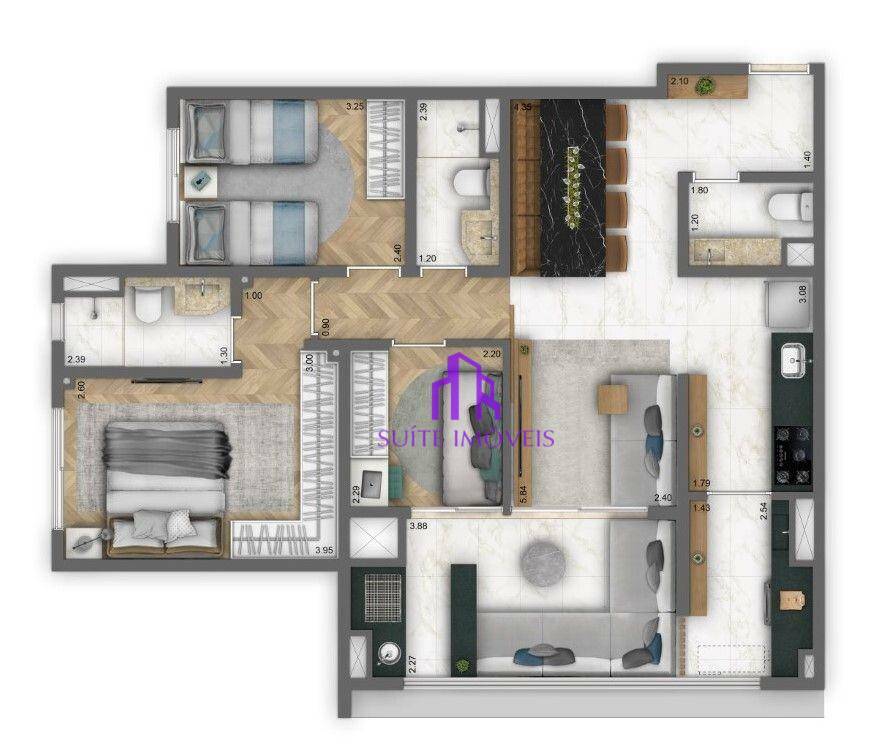 Apartamento à venda com 3 quartos, 83m² - Foto 20