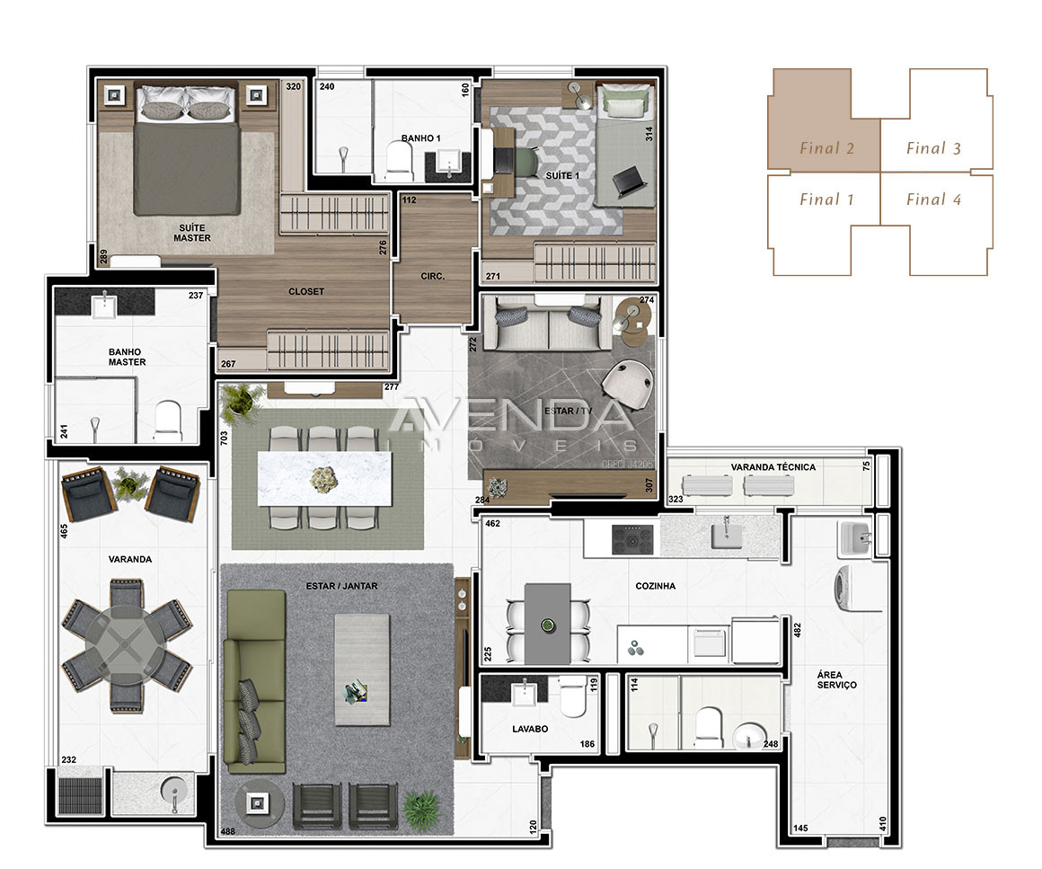 Apartamento à venda com 2 quartos, 126m² - Foto 20