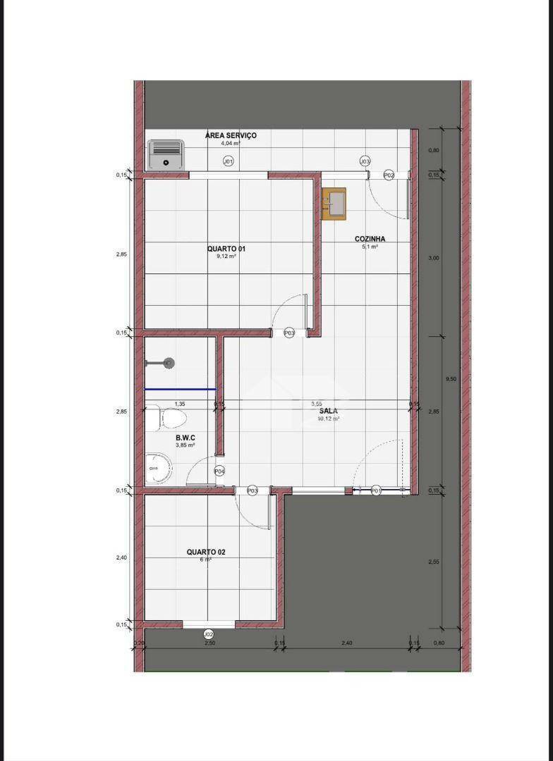 Casa à venda com 2 quartos, 44m² - Foto 2