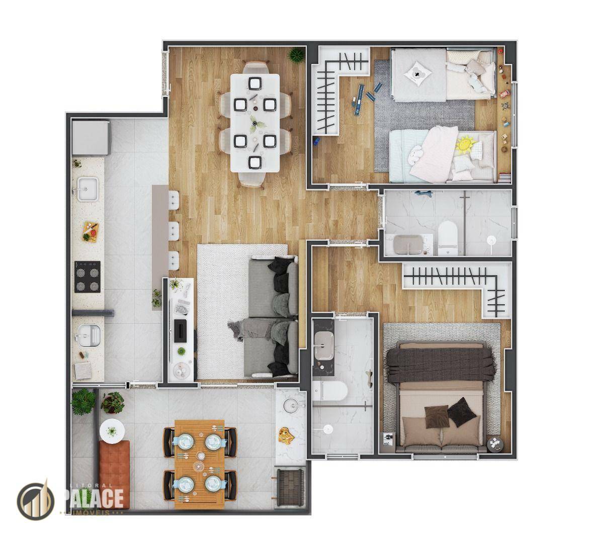 Apartamento à venda com 2 quartos, 100m² - Foto 81