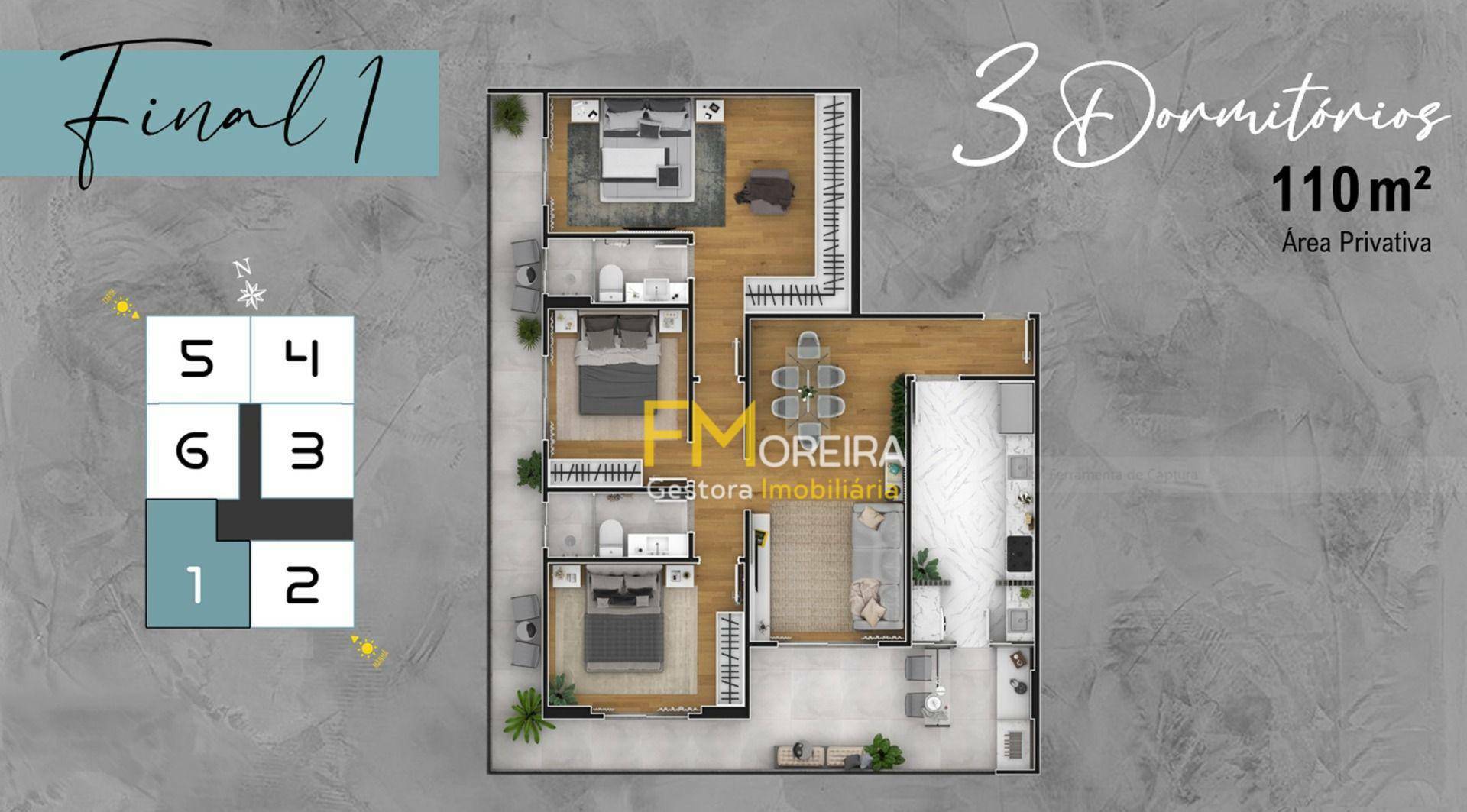 Apartamento à venda com 3 quartos, 110m² - Foto 12