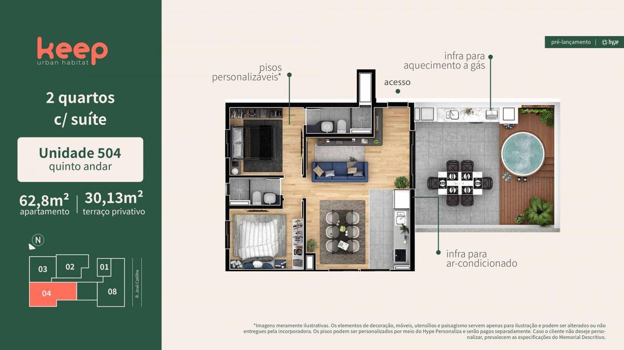 Apartamento à venda com 2 quartos, 59m² - Foto 40