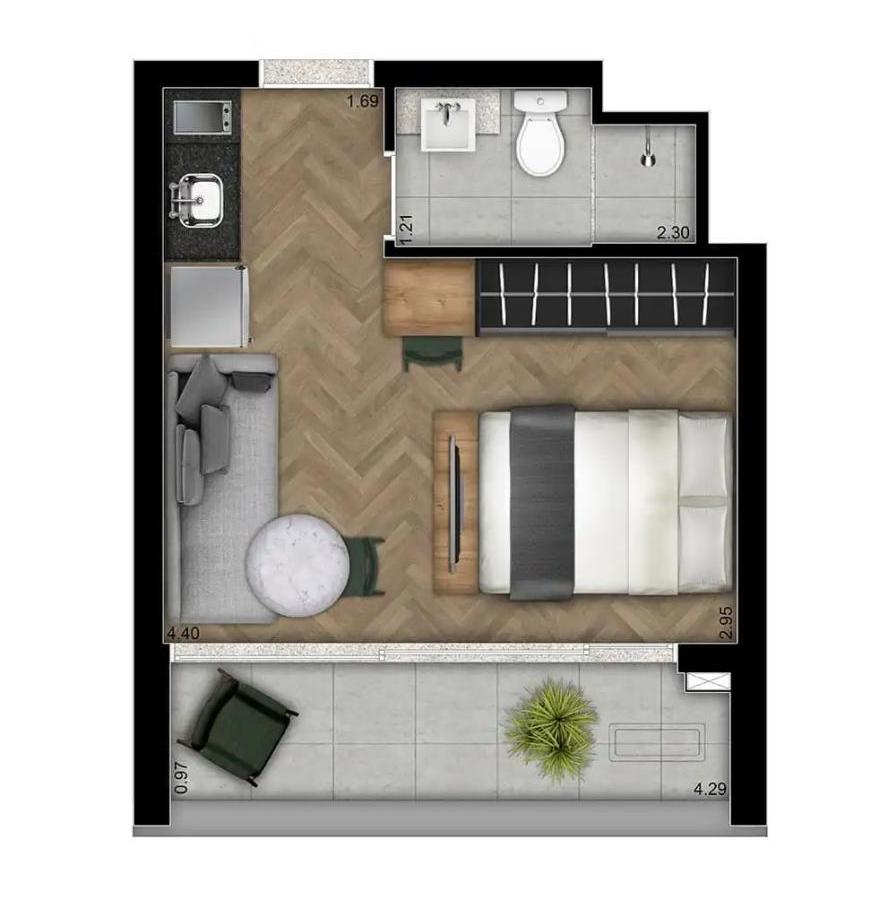 Apartamento à venda com 1 quarto, 2238m² - Foto 34