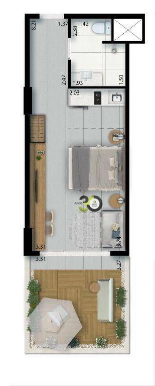 Apartamento à venda com 1 quarto, 43m² - Foto 36