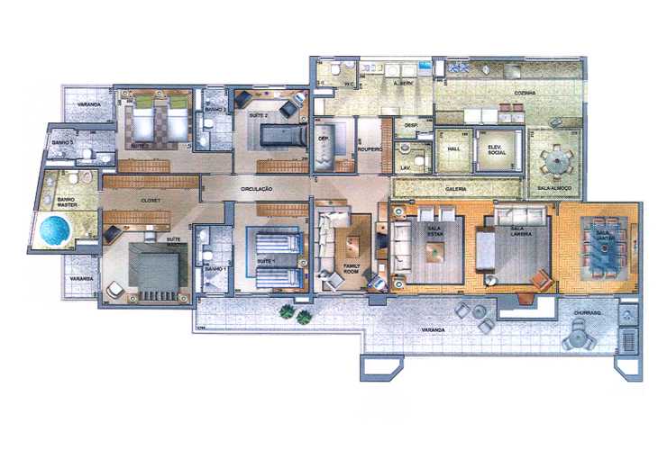 Apartamento à venda com 4 quartos, 248m² - Foto 2