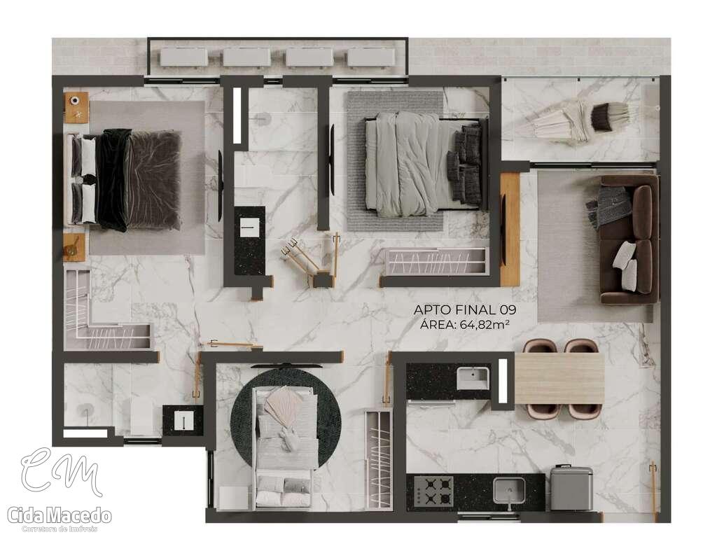 Apartamento à venda com 2 quartos, 54m² - Foto 26