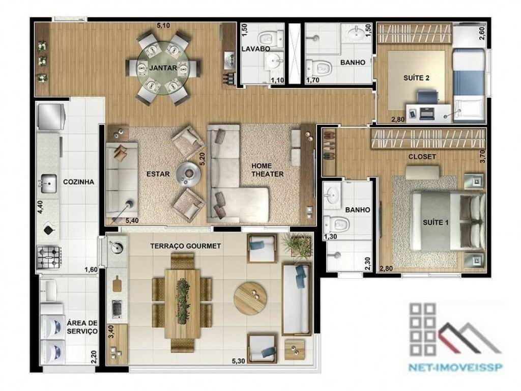 Apartamento à venda com 3 quartos, 156m² - Foto 20