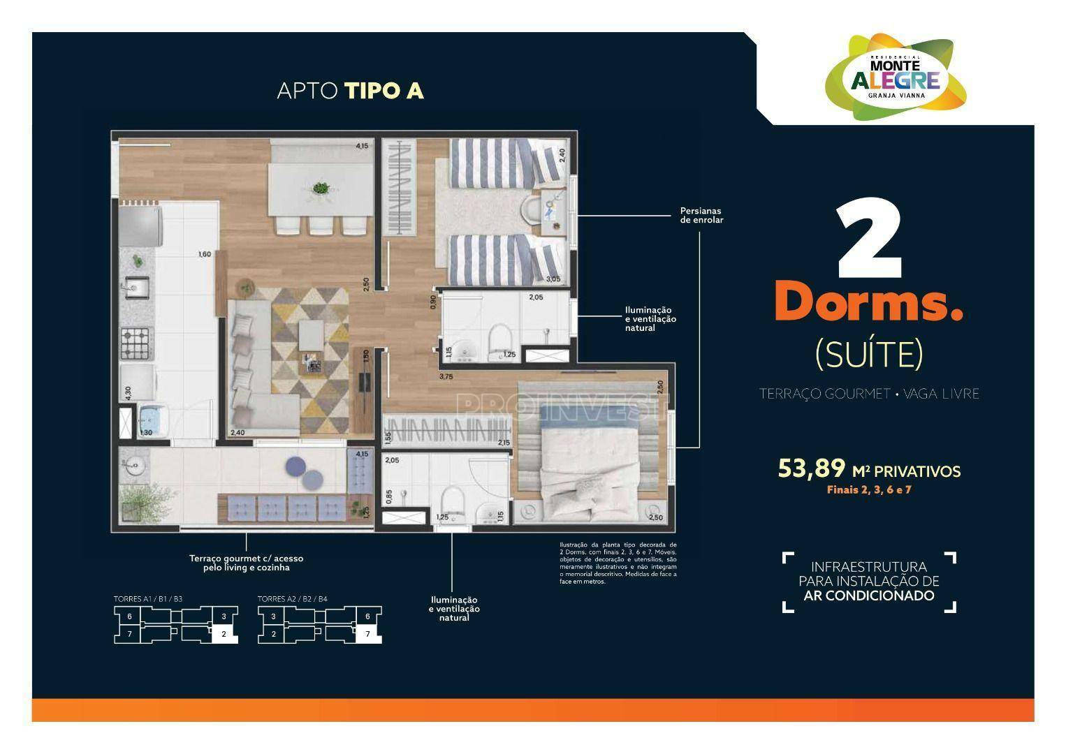 Apartamento à venda com 2 quartos, 53m² - Foto 4