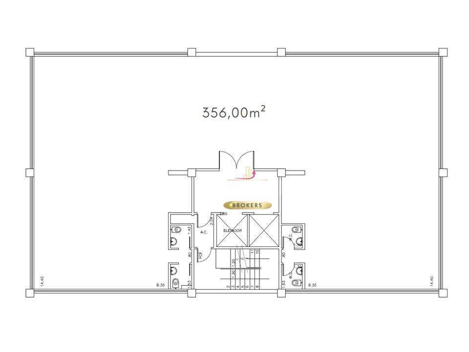 Conjunto Comercial-Sala para alugar, 356m² - Foto 8