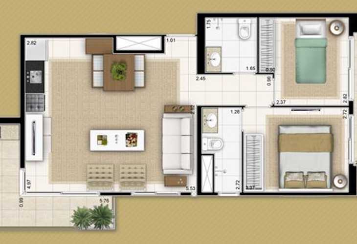 Apartamento à venda com 2 quartos, 86m² - Foto 3