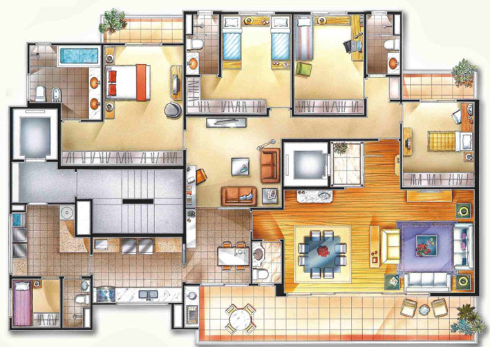 Apartamento à venda com 4 quartos, 230m² - Foto 4