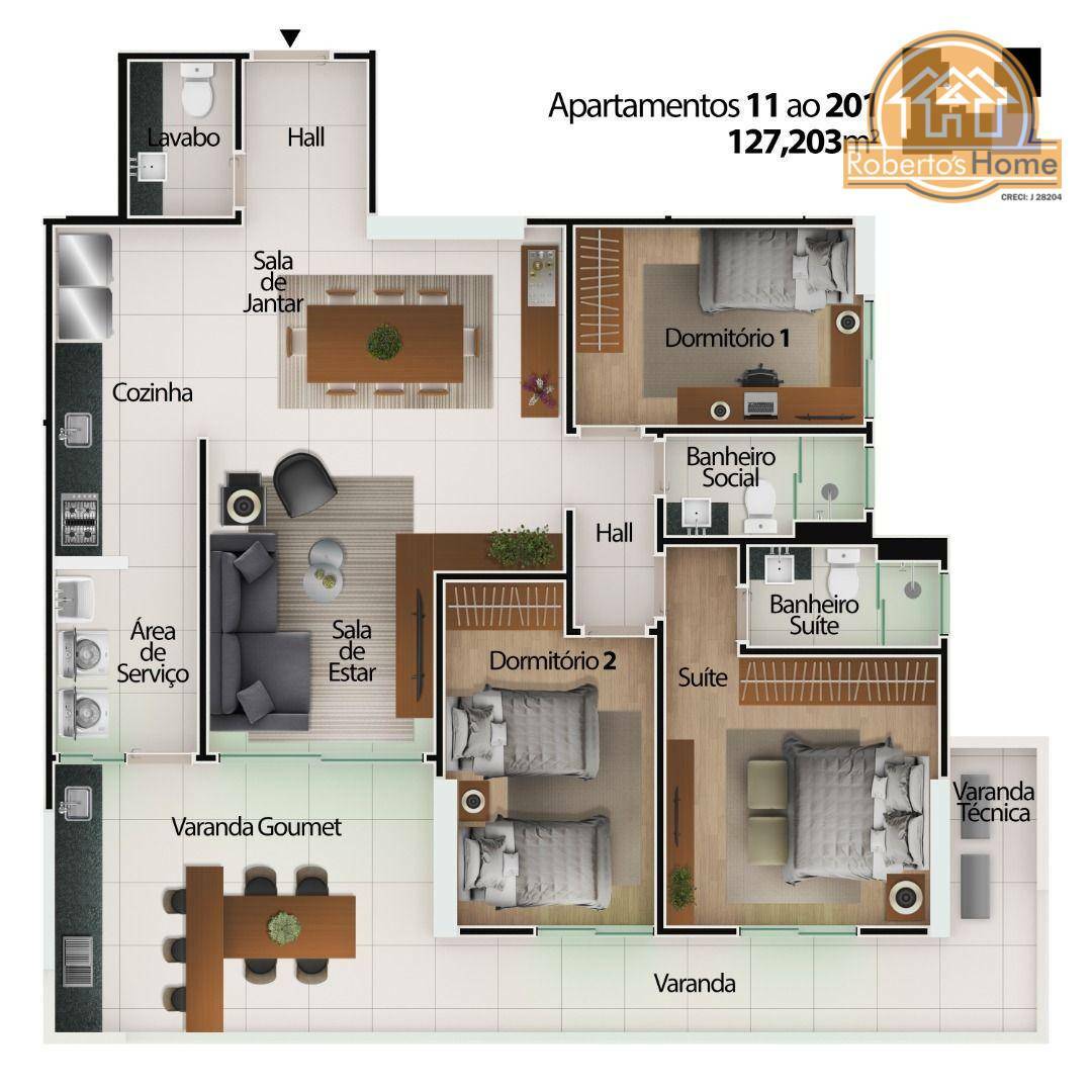 Apartamento à venda com 2 quartos, 78m² - Foto 10