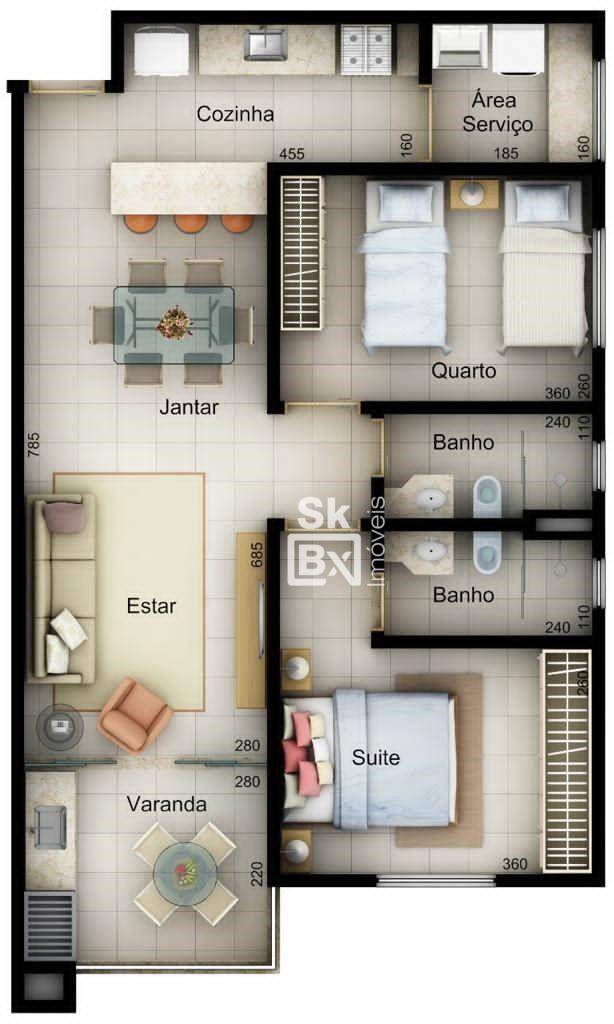 Apartamento à venda com 2 quartos, 70m² - Foto 27