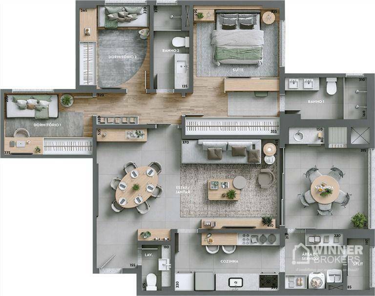 Apartamento à venda com 3 quartos, 118m² - Foto 23