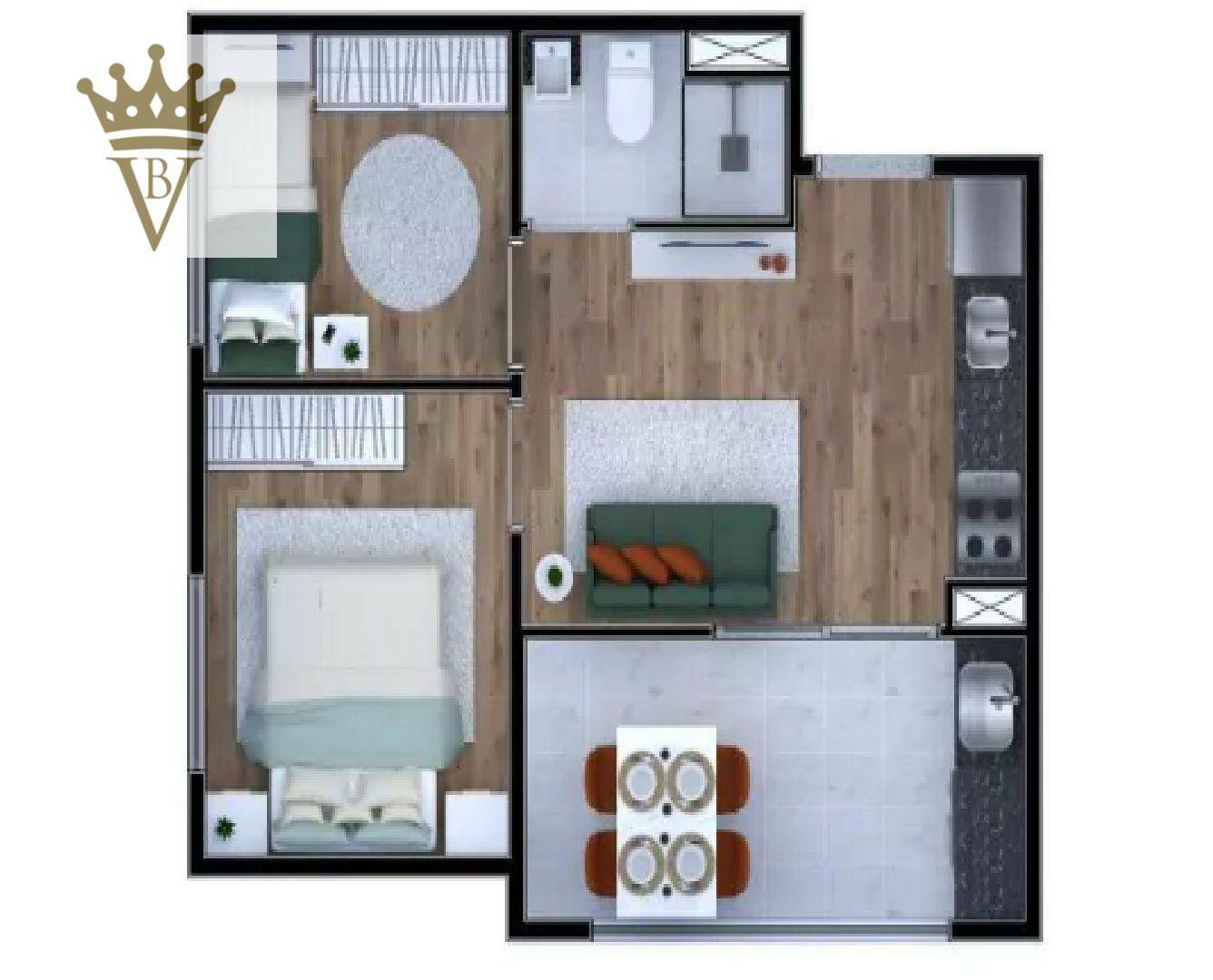 Apartamento à venda com 2 quartos, 36m² - Foto 23