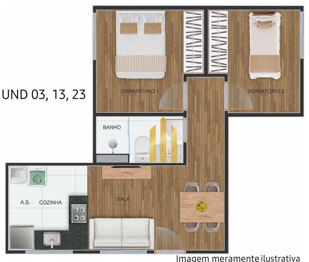 Apartamento à venda com 2 quartos, 33m² - Foto 30