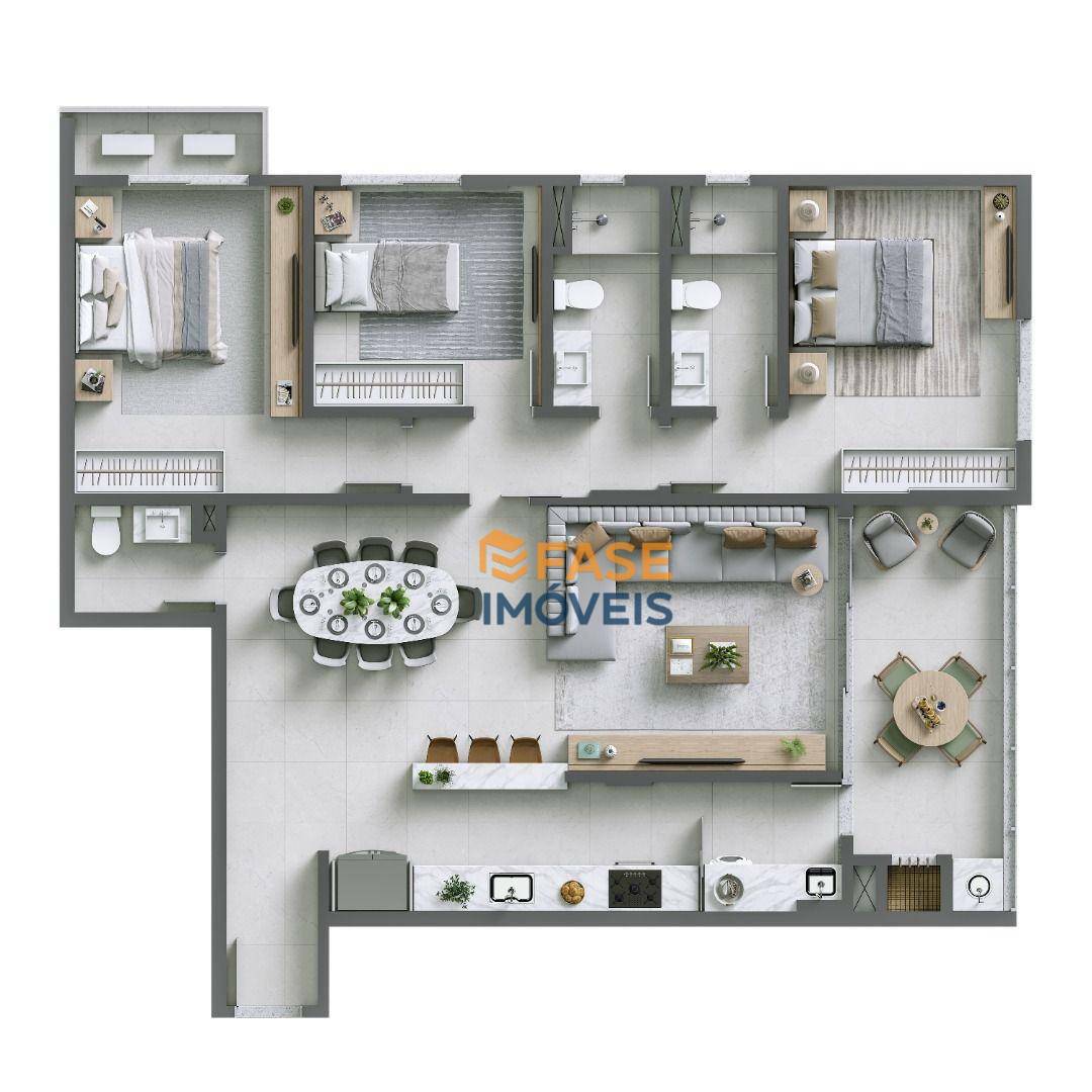 Apartamento à venda com 3 quartos, 120m² - Foto 17