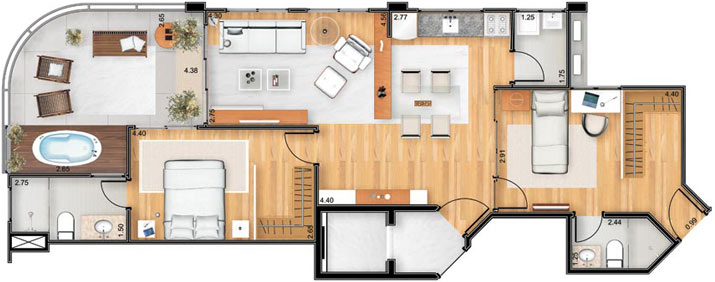 Apartamento à venda com 2 quartos, 89m² - Foto 8