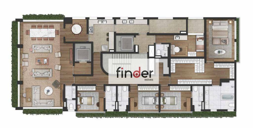 Apartamento à venda com 4 quartos, 225m² - Foto 47