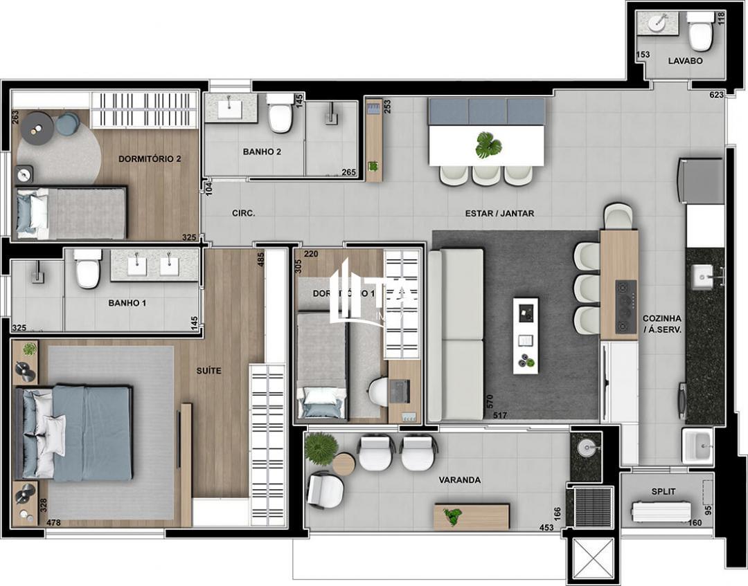 Apartamento à venda com 3 quartos, 105m² - Foto 33