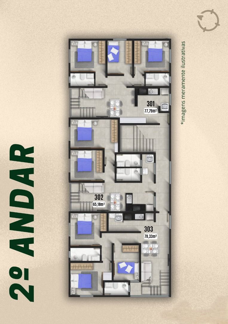 Apartamento à venda com 3 quartos, 118m² - Foto 9