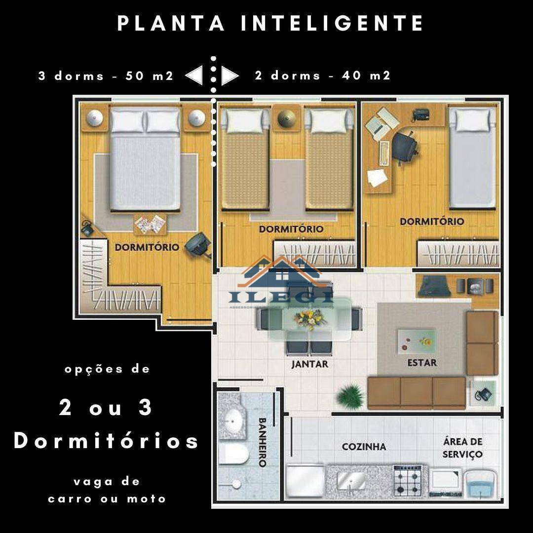 Apartamento à venda com 2 quartos, 40m² - Foto 9