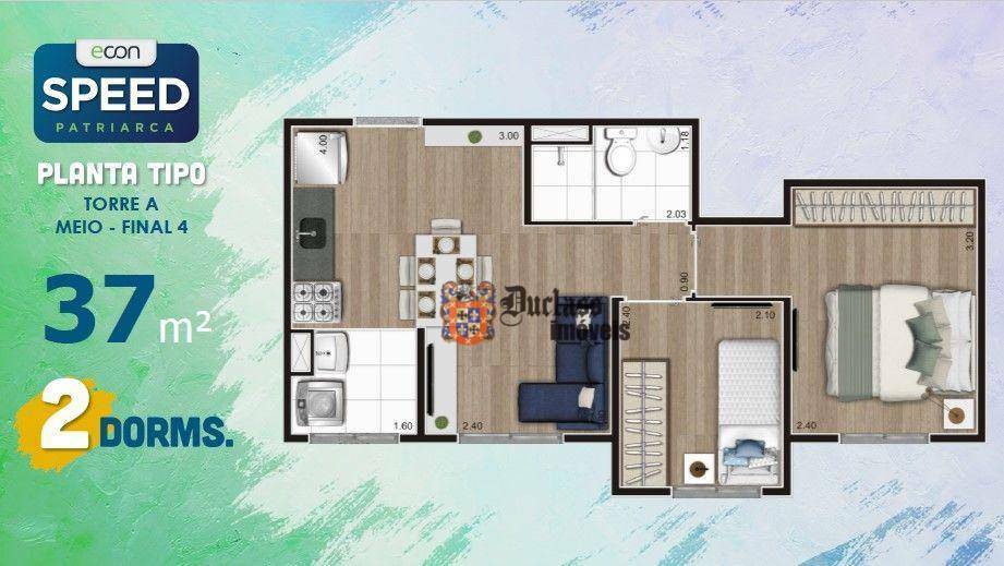 Apartamento à venda com 2 quartos, 37m² - Foto 23