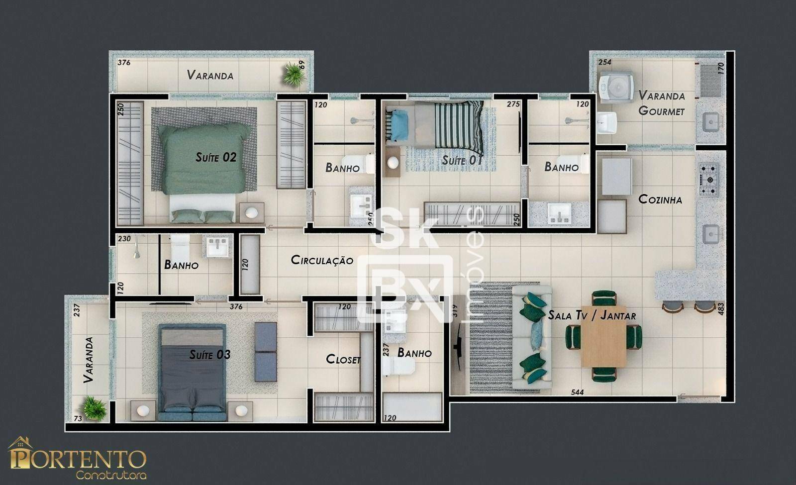 Apartamento à venda com 3 quartos, 86m² - Foto 10