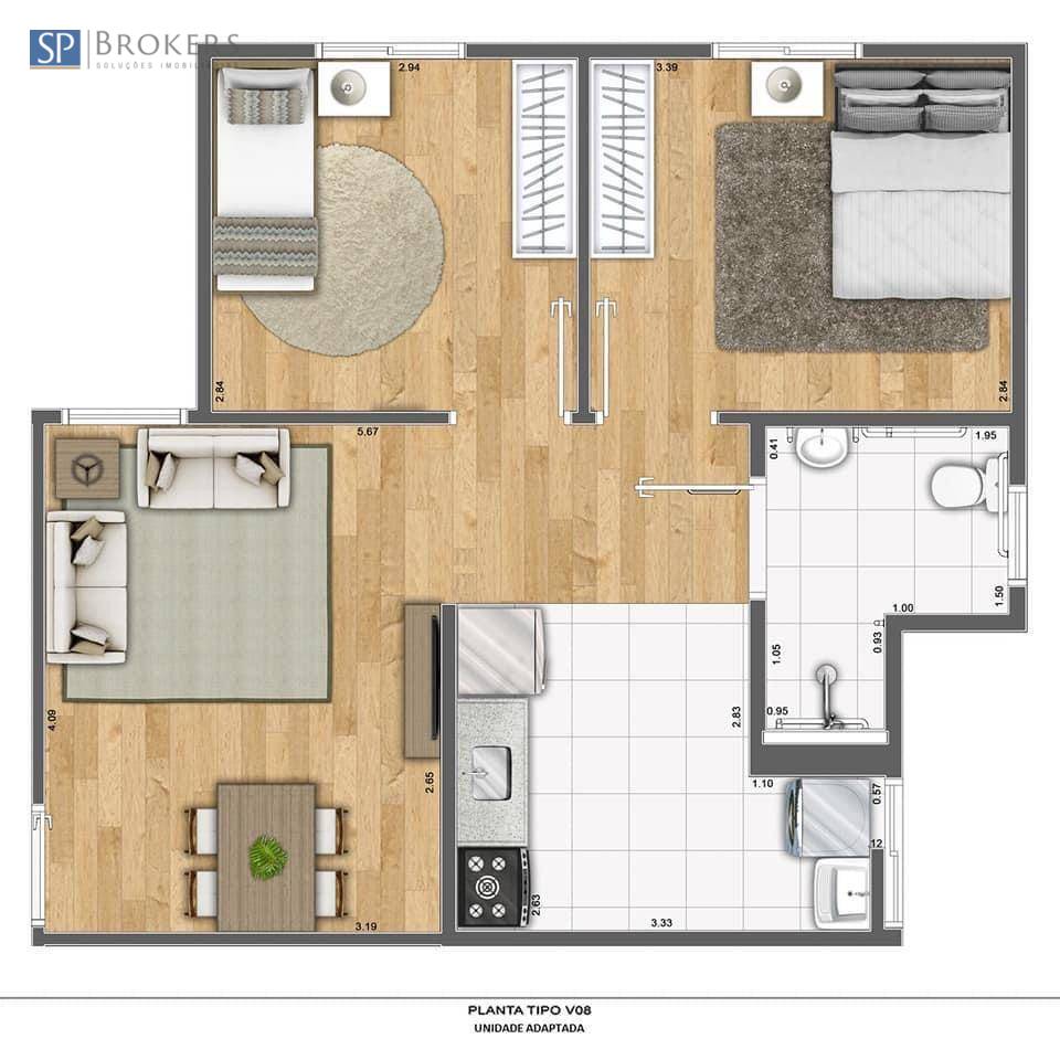 Apartamento à venda com 2 quartos, 52m² - Foto 20