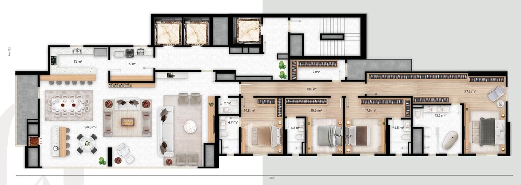 Apartamento à venda com 4 quartos, 172m² - Foto 42